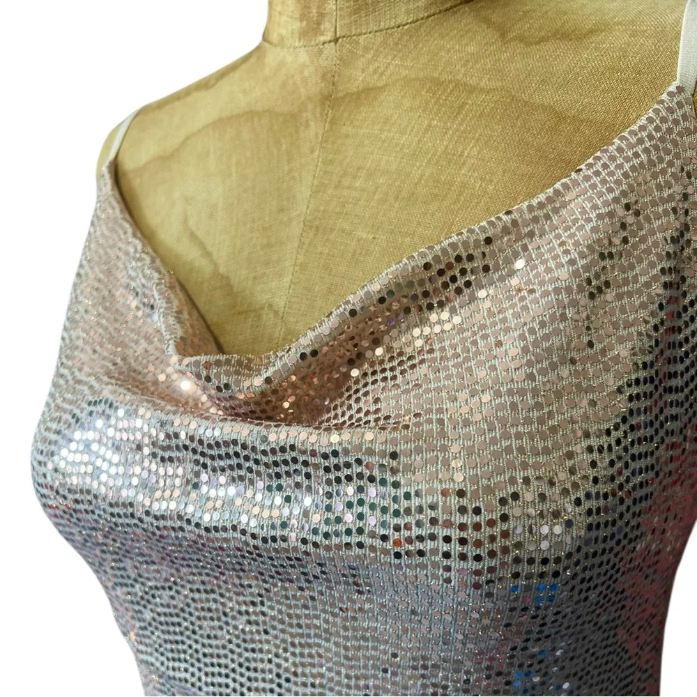 Audrey 3+1 Shimmering Pink Mini Dress Like New! - Picture 2 of 8